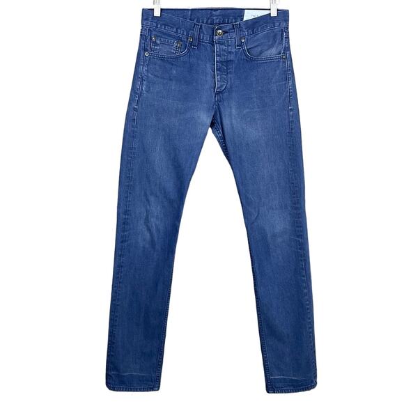 Rag & Bone Fit 2 Slim Jeans Standard Issue Blue Rochester Size 30 x 33 - Picture 1 of 10